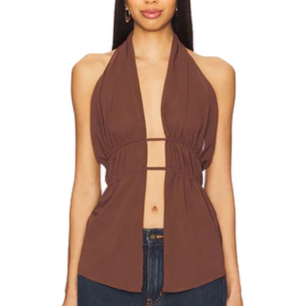 Revolve Wren Top Brown